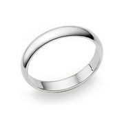 Andrea Jewelers Classic High Polish Plain Dome Wedding Band Ring,925 Sterling Silver