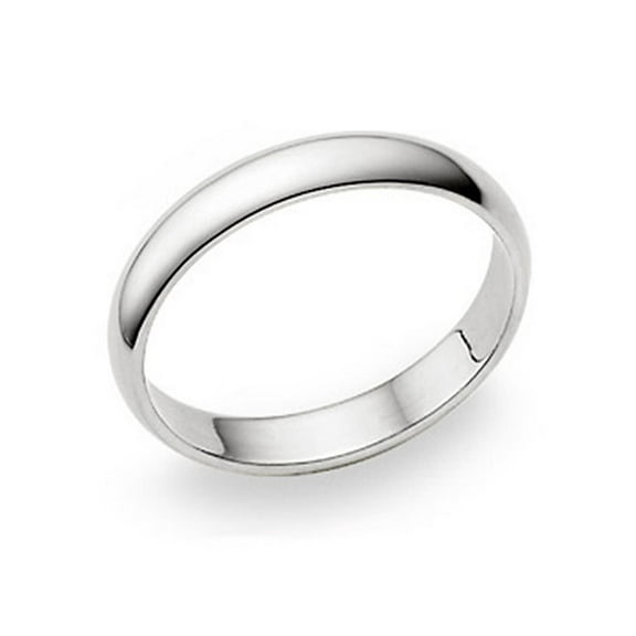 Andrea Jewelers Classic High Polish Plain Dome Wedding Band Ring,925 Sterling Silver