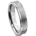 thumbnail image 1 of Andrea Jewelers Tungsten Carbide 6MM Grooved Wedding Band Ring Sz 13.0, 1 of 4