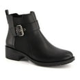 thumbnail image 1 of Andrea Leather Booties With Elastic Side and Buckle 73834, 1 of 1
