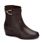 Andrea Leather Booties for Women 63317