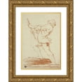 thumbnail image 1 of Andrea Lilio 18x24 Gold Ornate Framed and Double Matted Museum Art Print Titled - Boy Holding Staff, 1 of 4