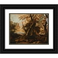 thumbnail image 1 of Andrea Locatelli 24x20 Black Ornate Framed Double Matted Museum Art Print Titled: Landscape, 1 of 5
