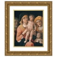 thumbnail image 1 of Andrea Mantegna 12x14 Gold Ornate Wood Frame and Double Matted Museum Art Print Titled - The Madonna and Child with Saints Joseph, Elizabeth, and John the Baptist (C. 1485-88), 1 of 4