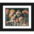 thumbnail image 1 of Andrea Mantegna 14x12 Black Ornate Wood Framed Double Matted Museum Art Print Titled: Adoration of the Magi, 1 of 5