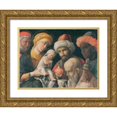 thumbnail image 1 of Andrea Mantegna 24x19 Gold Ornate Framed and Double Matted Museum Art Print Titled - Adoration of the Magi, 1 of 4