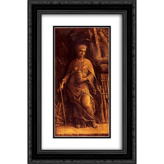 Andrea Mantegna 2x Matted 16x24 Black Ornate Framed Art Print 'Dido'