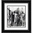 thumbnail image 1 of Andrea Mantegna 2x Matted 20x24 Black Ornate Framed Art Print 'The resurrected Christ between St. Andrew and Longinus', 1 of 2