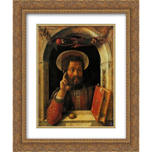 Andrea Mantegna 2x Matted 20x24 Gold Ornate Framed Art Print 'St.Mark'
