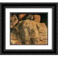 thumbnail image 1 of Andrea Mantegna 2x Matted 22x20 Black Ornate Framed Art Print 'The Lamentation over the Dead Christ', 1 of 2
