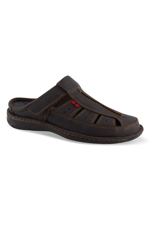 Men's Leather Clogs 62806-3657287 Dark
