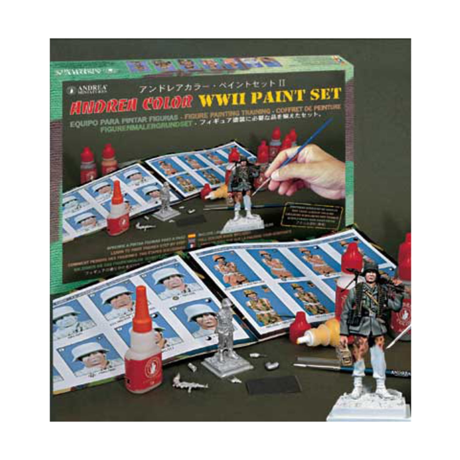 Andrea Miniatures Color Paint Set - WWII New
