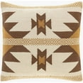 thumbnail image 1 of Andrea NDR-002 20"H x 20"W Square Pillow Kit in Cream/Dark Brown/Camel, 1 of 5