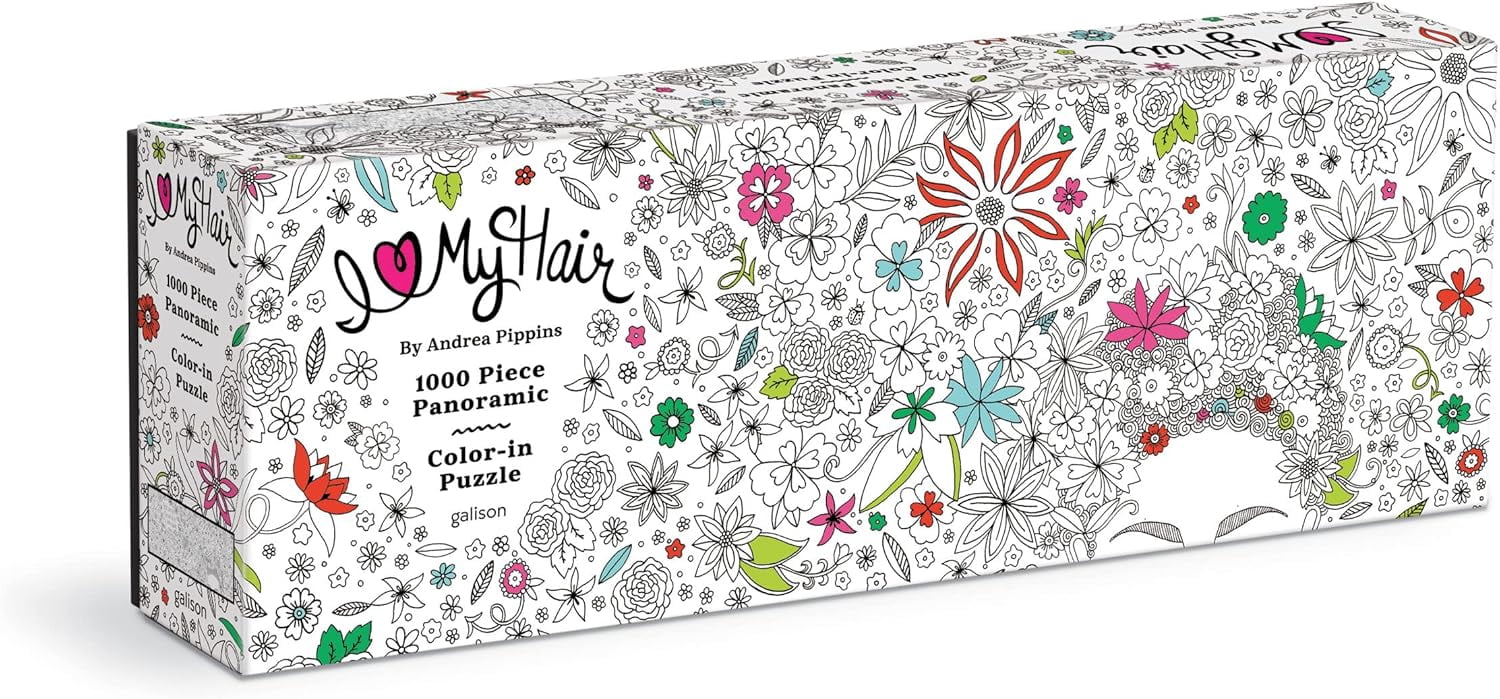 Andrea Pippins Flowers in Your Hair Colorin 1000 Piece Panoramic