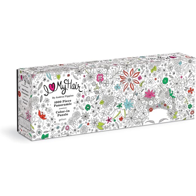 Andrea Pippins Flowers in Your Hair Colorin 1000 Piece Panoramic