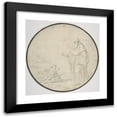 thumbnail image 1 of Andrea Pozzo 15x15 Black Modern Framed Museum Art Print Titled - St. Augustine and the Child on the Seashore (1642-1709), 1 of 5