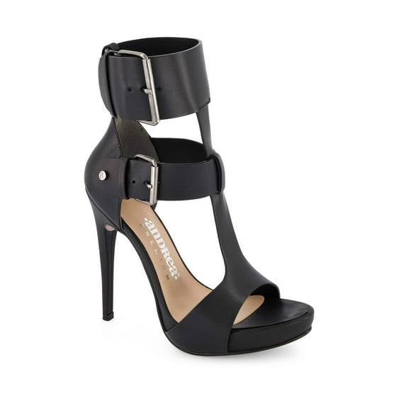 Andrea Premium Double Buckle Ankle Strap High Heels 67353