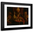 thumbnail image 1 of Andrea Previtali 17x15 Black Modern Framed Museum Art Print Titled - Saint Augustine Enthroned With&nbsp;Saint Anthony Abbot and Another Saint, 1 of 5