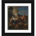 thumbnail image 1 of Andrea Sacchi 15x17 Black Ornate Wood Framed Double Matted Museum Art Print Titled - The Baptism Of&nbsp;Christ (ca.&nbsp;1650), 1 of 5