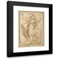 thumbnail image 1 of Andrea Schiavone 18x24 Black Modern Framed Museum Art Print Titled - Female Standing Figure with a Helmet and a Shield (Bellona) (1501-63), 1 of 5