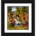 thumbnail image 1 of Andrea Solario 20x22 Black Ornate Framed Double Matted Museum Art Print Titled: Lamentation (C. 1505-1507), 1 of 5