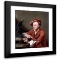 thumbnail image 1 of Andrea Soldi 20x23 Black Modern Framed Museum Art Print Titled - Louis Francois Roubiliac, 1 of 5