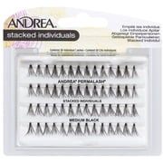 Andrea Stacked Individuals Medium Black Lashes 56 ea