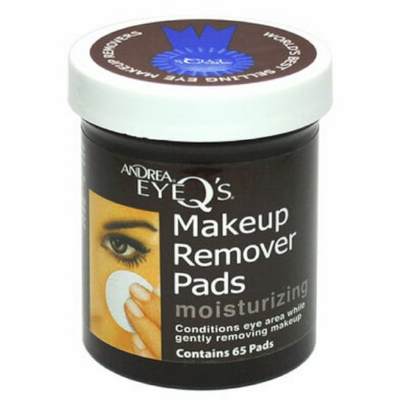 Andrea Ultra Quick Face Eye Brows  Easy Use Makeup Removal Corrector & Moisture Disposable Pads 2 PACK