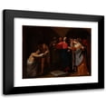 thumbnail image 1 of Andrea Vaccaro 14x12 Black Modern Framed Museum Art Print Titled - The Raising of Lazarus (1640), 1 of 5