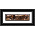 thumbnail image 1 of Andrea del Verrocchio 2x Matted 24x14 Black Ornate Framed Art Print 'The Battle of Pydna', 1 of 2