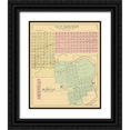 thumbnail image 1 of Andreas 12x14 Black Ornate Wood Framed with Double Matting Museum Art Print Titled - Glencoe, Henderson Minnesota - Andreas 1874, 1 of 4