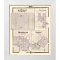 thumbnail image 1 of Andreas 12x14 White Modern Wood Framed Museum Art Print Titled - Osage, West Union, Webster City, Clermont Iowa, 1 of 4