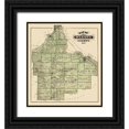 thumbnail image 1 of Andreas 15x16 Black Ornate Wood Framed with Double Matting Museum Art Print Titled - Dakota Minnesota Landowner - Andreas 1873, 1 of 4