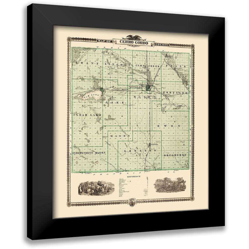 Andreas 15x17 Black Modern Framed Museum Art Print Titled Cerro Gordo