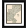 thumbnail image 1 of Andreas 15x18 Black Ornate Wood Framed with Double Matting Museum Art Print Titled - Pine, Kanabec, Isanti Minnesota Landowner, 1 of 4