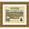 thumbnail image 1 of Andreas 17x15 Gold Ornate Wood Framed with Double Matting Museum Art Print Titled - Des Moines Iowa - Andreas 1875, 1 of 4
