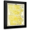 thumbnail image 1 of Andreas 20x24 Black Modern Framed Museum Art Print Titled - Iowa with Congressional, Judicial Districts 1874, 1 of 5