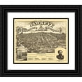 thumbnail image 1 of Andreas 24x20 Black Ornate Wood Framed with Double Matting Museum Art Print Titled - Des Moines Iowa - Andreas 1875, 1 of 4