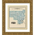 thumbnail image 1 of Andreas 26x31 Gold Ornate Wood Framed with Double Matting Museum Art Print Titled - Crawford Indiana Landowner - Andreas 1876, 1 of 4
