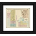 thumbnail image 1 of Andreas 31x26 Black Ornate Wood Framed with Double Matting Museum Art Print Titled - Litchfield, Brainerd, Willmar Minnesota 1874, 1 of 4