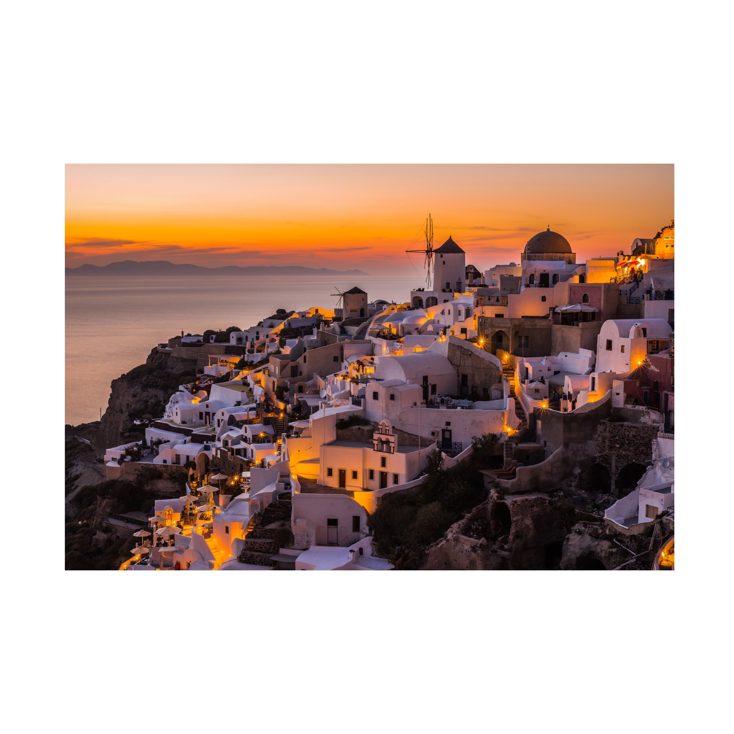 Andreas Agazzi 'Calispera Santorini' Canvas Art