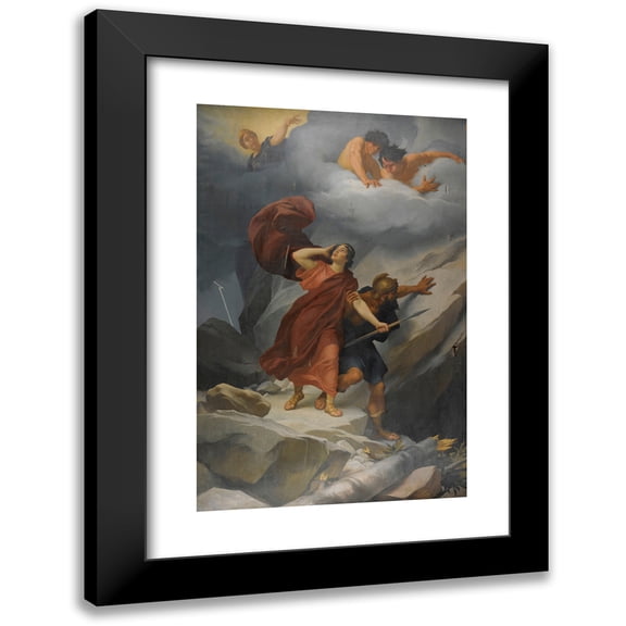 Andreas Groll 11x14 Black Modern Framed Museum Art Print Titled - Dido and Aeneas