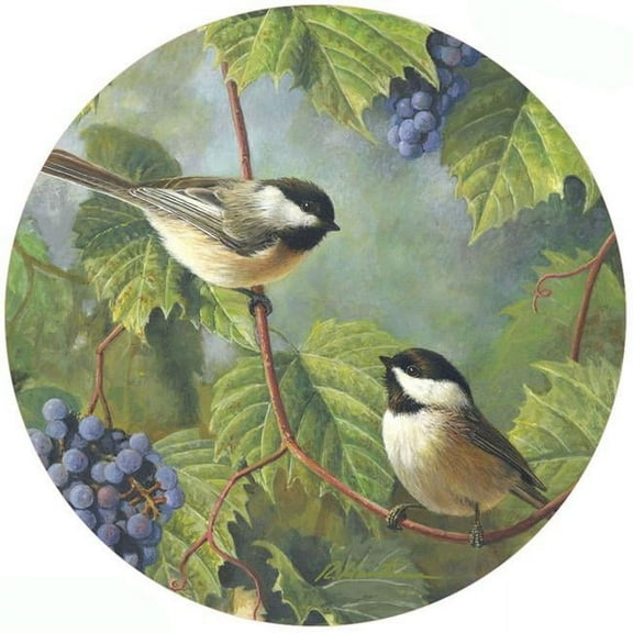 Andreas JO-HB2333 Chickadee & Grapes Jar Opener (HB)