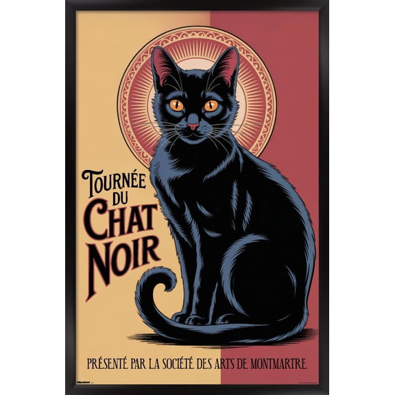 Andreas Magnusson - Chat Noir Wall Poster, 22.375" x 34" Framed
