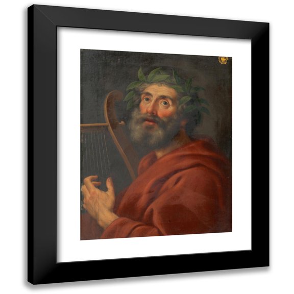 Andreas Nesselthaler 12x14 Black Modern Framed Museum Art Print Titled - Old Singer