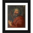 thumbnail image 1 of Andreas Nesselthaler 12x14 Black Ornate Wood Framed Double Matted Museum Art Print Titled: Old Singer, 1 of 5