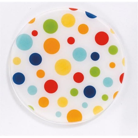 Andreas TRT-63 10 in. White Dots Silicone Trivet - Pack of 3
