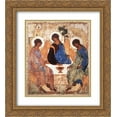 thumbnail image 1 of Andrei Rublev 2x Matted 20x24 Gold Ornate Framed Art Print 'Trinity', 1 of 2