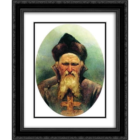 Andrei Ryabushkin 2x Matted 20x24 Black Ornate Framed Art Print 'Sagittarius'