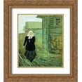 thumbnail image 1 of Andrei Ryabushkin 2x Matted 20x24 Gold Ornate Framed Art Print 'In a Village. Going to Liturgy', 1 of 2